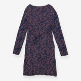 Dress navy blue with pink florals nursing 