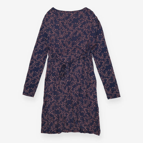 Dress navy blue with pink florals nursing 