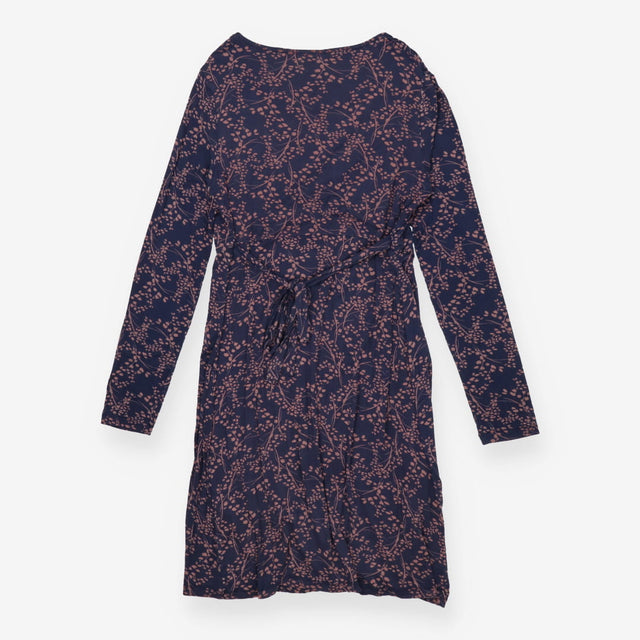 Dress navy blue with pink florals nursing 