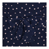 Navy Polka Dot Chiffon Cap Sleeve Maternity Nursin