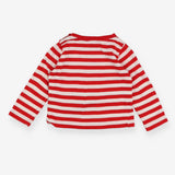 Red and white striped LS t-shirt