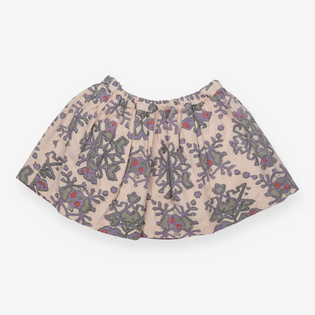 Cream Pleated Skirt