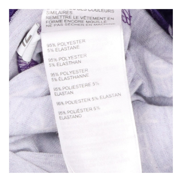 Dress Purple Maths Equation Print Short Sleeve Fit