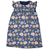 Winter Shift Dress - Reversible Blue Cord