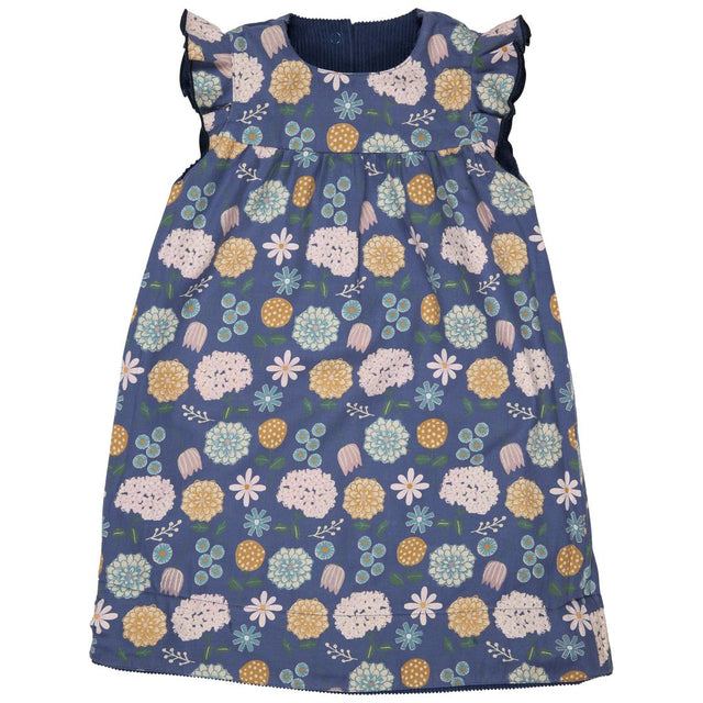 Winter Shift Dress - Reversible Blue Cord