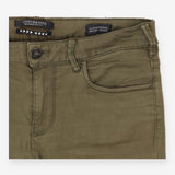 Olive Green Mid‑Rise Skinny Jeans 28 x 32
