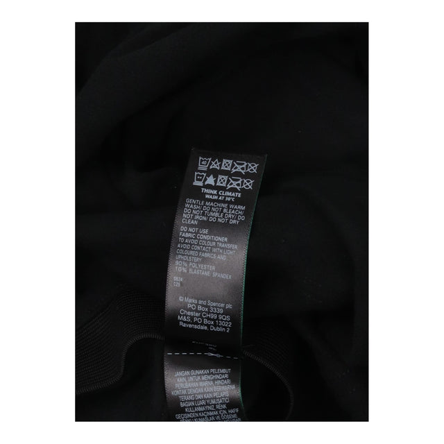 Leggings Black High Rise Faux Suede Stretch Slim