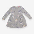 Dress Jersey Grey Zebra Print