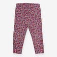 Leggings Navy Red and Pink Floral