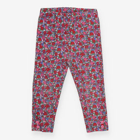 Leggings Navy Red and Pink Floral