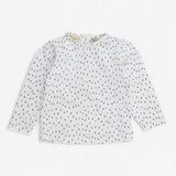 T-Shirt Long Sleeve White & Spots 2pcs