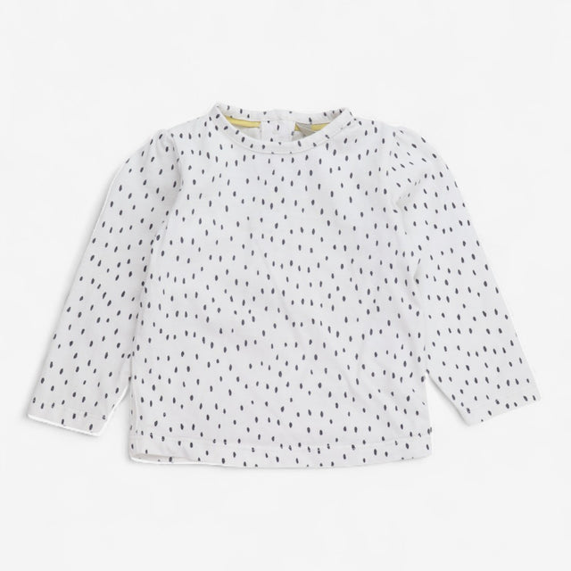 T-Shirt Long Sleeve White & Spots 2pcs
