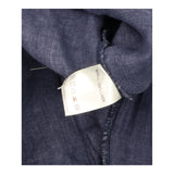 100% Linen Open Front Waterfall Cardigan Jacket Na