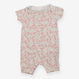 Romper white pink flowers