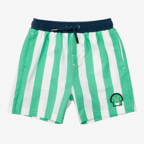 Spike the dino stripe green swim trunks