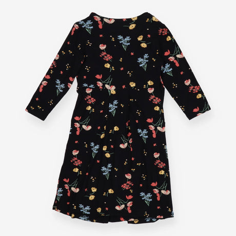  Black Floral Maternity and Nursing Dress