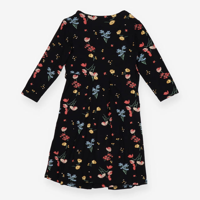  Black Floral Maternity and Nursing Dress