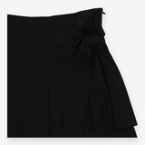 A-line skirt with wrap belt