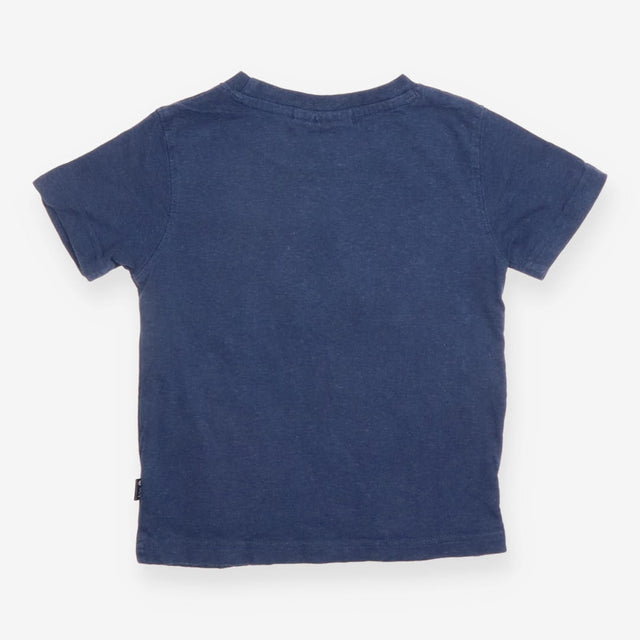Blue T-shirt Zebra Applique