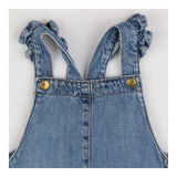 Denim Dungarees with Frill Overall Straps
