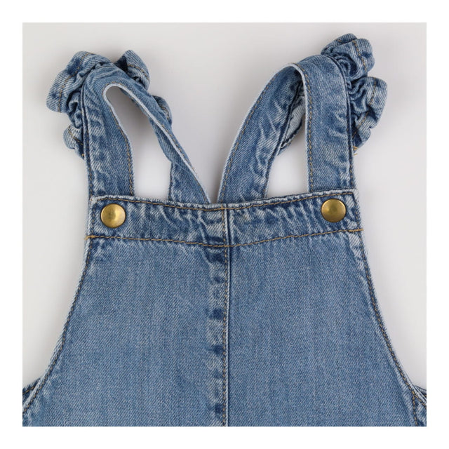 Denim Dungarees with Frill Overall Straps