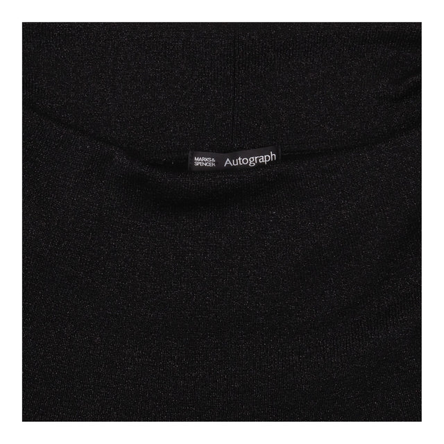 Knit Dress Black Cowl Neck Batwing Sleeve