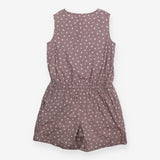 Short Jumpsuit Grey White Dots