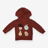 Hoodie brown Lets go outside