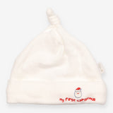 Knot hat white father christmas