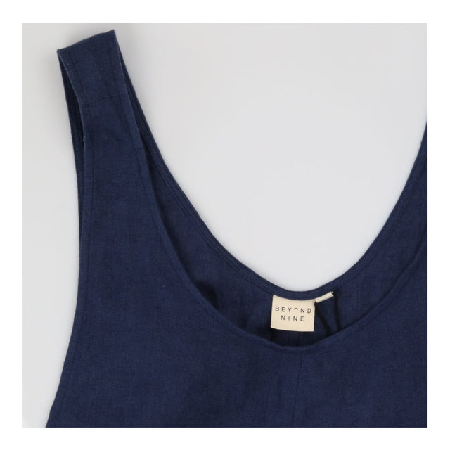 Linen Laura Jumpsuit Navy