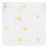White with Yellow Duckies Sleepsuit