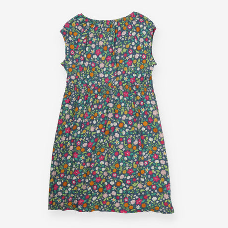 Maternity Dress Navy Floral Organic Cotton Nursing