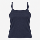 Navy Nursing Maternity Strappy Organic Cotton Top