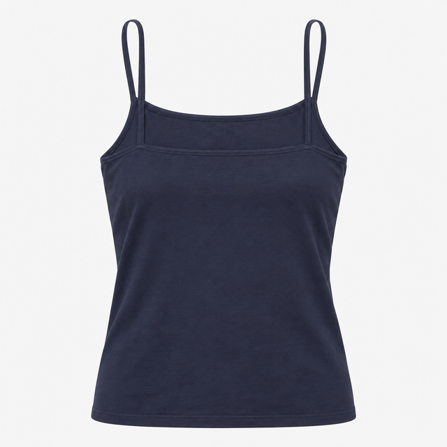 Navy Nursing Maternity Strappy Organic Cotton Top