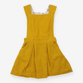 Yellow Cord Pinafore Woodland Lining