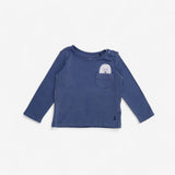Blue Sheep in Pocket T-shirt