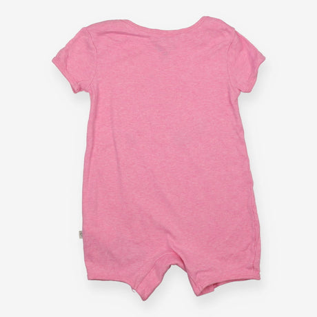 Romper Shortie Pink White Duck Applique