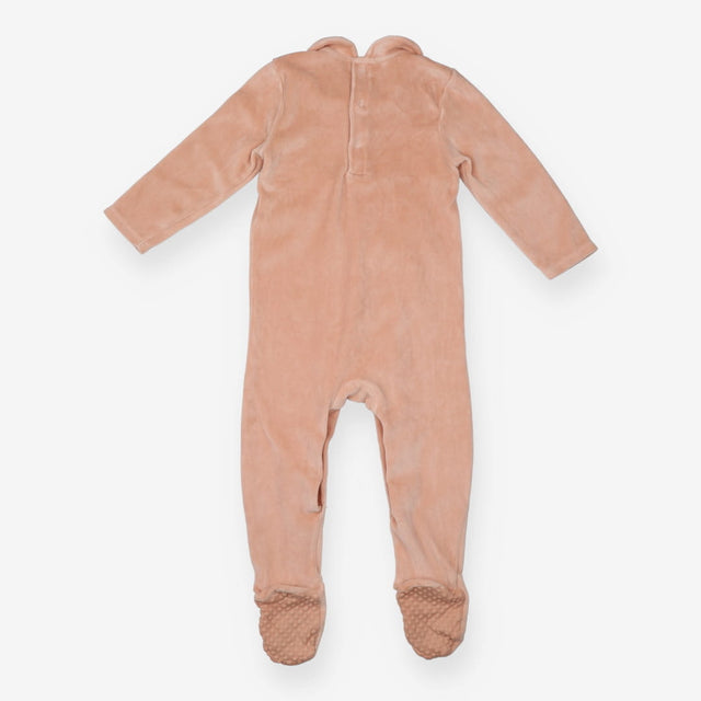 Sleepsuit pink smock flowers