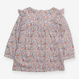Jersey Dress with ruffled Shoulder and Foxes, Gees