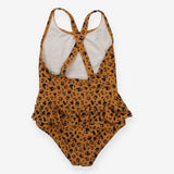 Swimming costume brown animal print