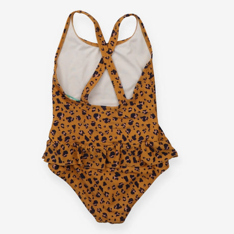 Swimming costume brown animal print