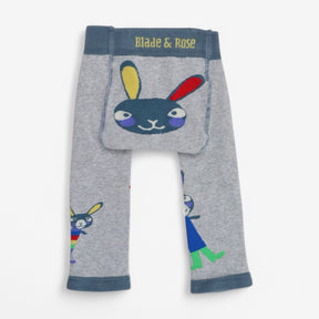 Knitted Leggings grey bunny