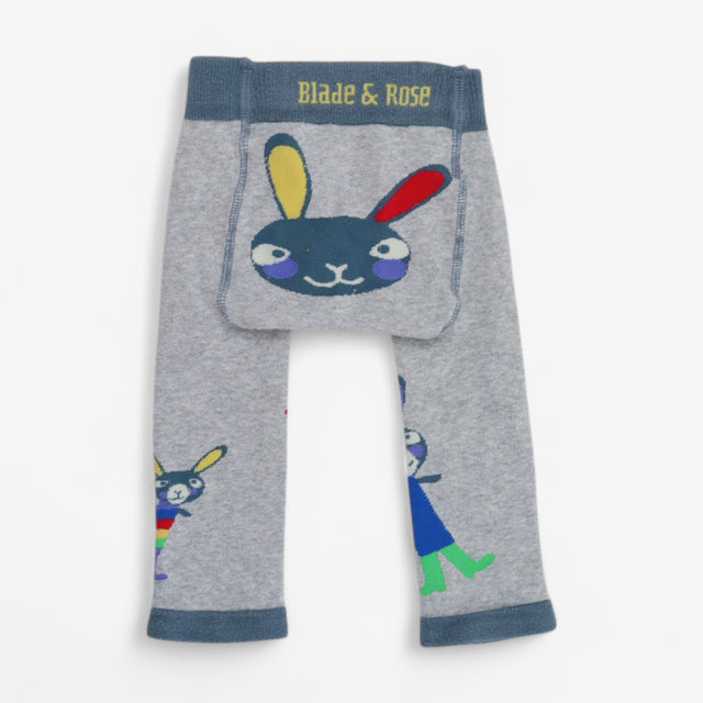 Knitted Leggings grey bunny