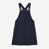Flower dot denim pinafore 