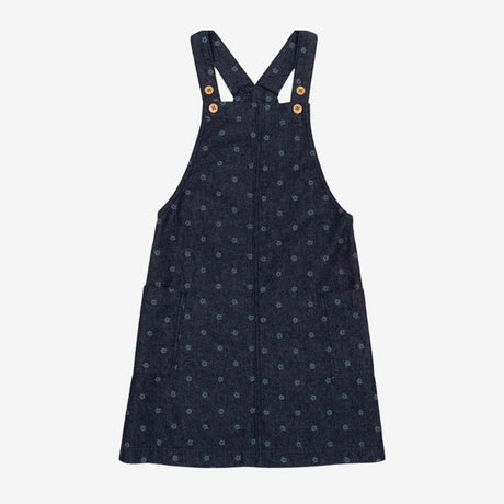 Flower dot denim pinafore 