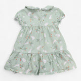 Green Field Mouse Jersey Dress