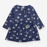 Dress long sleeved navy hedgehog