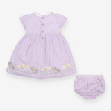Purple Mice and Daisies Dress with Bloomers