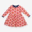 Dress long sleeved pink flowers