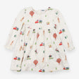 White dress with Christmas scene